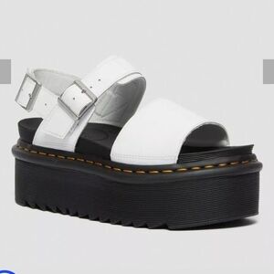 Dr. Martens Voss Quad Women's Leather Strap Platform Sandals Size 11